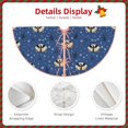 thumbnail image 3 of Rateoe Raccoon blue point Pattern Christmas Tree Skirt with Ties, Christmas Tree Decorations, Farmhouse Christmas Decor Xmas Holiday Decorations-30", 3 of 6