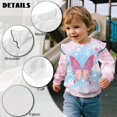 thumbnail image 6 of Uorisanigo Toddler Sweatshirt Novelty Pullover Sweater Tops with Ruffle Shoulder, Cherry Blossom Butterfly Pink Kids Sweatshirt Girls Sweaters Shirts Fall Trendy 4-5T, 6 of 7