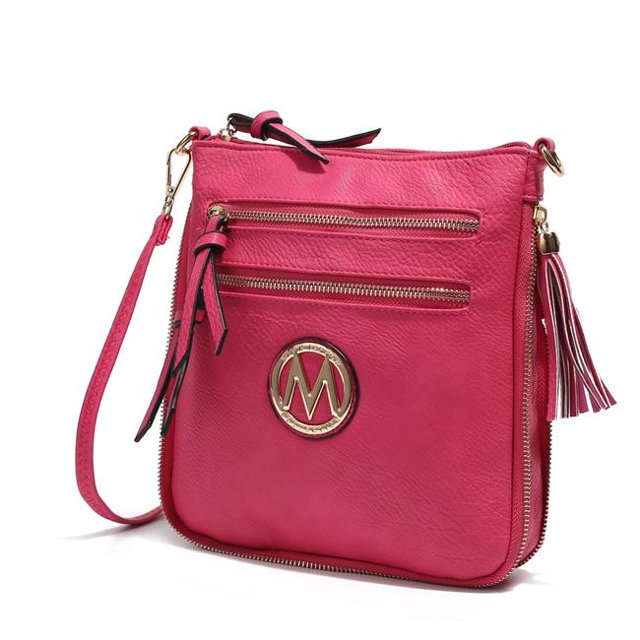 MKF Collection MKF-0229FS Angelina Crossbody Bag, Fuchsia
