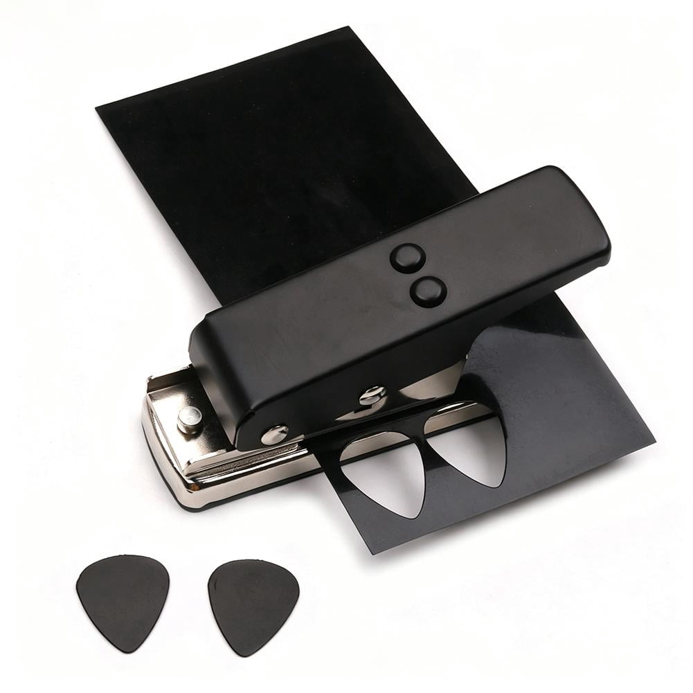 Guitar Pick Maker Punch Kit with 25pcs GuitarPick Sheets,Heavy Duty Guitar PickMaker,DIY Maker Hole Punch Plastic Card Cutter Machine,Professional Crafting Tool for Music Lovers,Workstation,Hobbyists