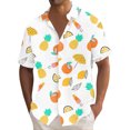 thumbnail image 1 of Hawaiian Shirt For Men, Men's Vintage Button Down Bowling Shirts Short Sleeve Summer Beach Shirt2XL, 1 of 5