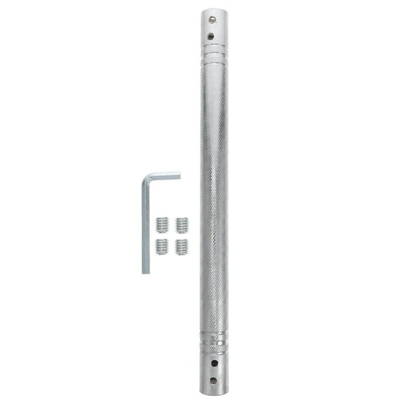 CIMAXIC Connecting Rod For Weights Dumbbell To Barbell Conversion Silver 1Pack