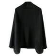 thumbnail image 2 of Resicozy Women's Soft Shawls and Wraps Warm Shawl with Sleeves Pashminas Plain Shawl Wrap Lightweight Open Front Shawls 2025 Black 50 In, 2 of 3
