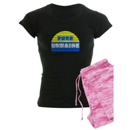 

CafePress - Free Ukraine - Women s Dark Pajamas