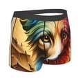 thumbnail image 2 of KLL Colorful Art Dog Men's Cotton Boxer Briefs Underwear-Large, 2 of 8