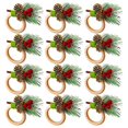 thumbnail image 1 of Servilleteros navideños Servilleteros Decoración para Navidad Acción de Gracias Suministros para fiestas de cumpleaños (estilo lindo, madera), 1 of 5