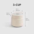 thumbnail image 4 of IRIS Micom Japanese Rice Cooker, 3-Cup Uncooked/6-Cup Cooked, Recipe Presets, Slow Cooker, Steamer, 4 of 9