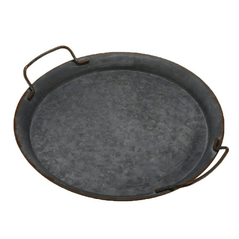 Round Serving Board with Cast Iron Tray – Zafill Distribution