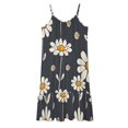 DNAGSBBSN Marshmallow Daisy Print 45 Women's Maxi Summer Dress