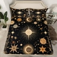 thumbnail image 2 of Feelyou Hippie Sun Moon Full Size Sheets, Dreamy Western Constellation Bed Sheets, Jungle Flower Plant Sheet Sets, Breathable Home Decor, 4pcs, 2 of 7