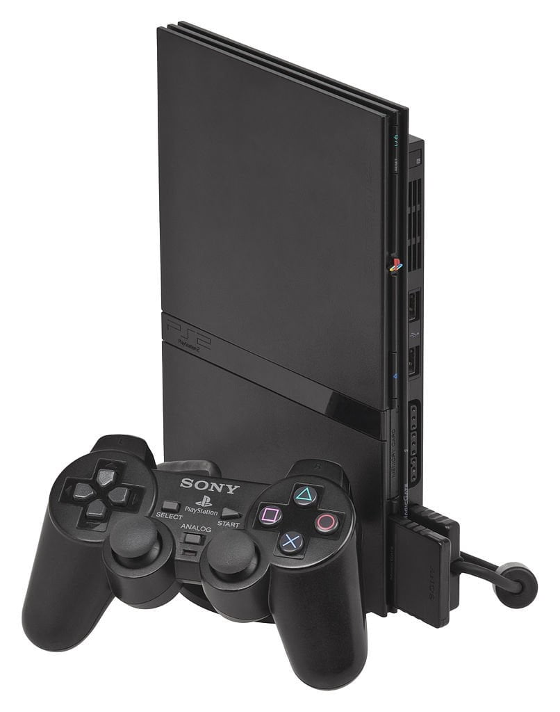 PS2 PlayStation 2 Slim Video Game Console, 0 GB, Black