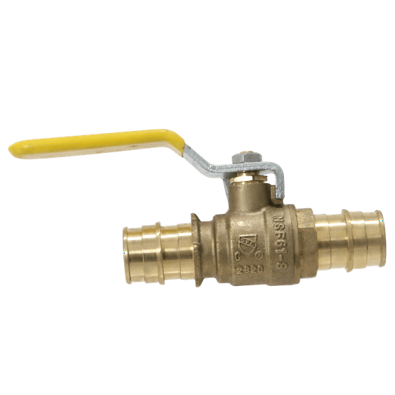 5 Pcs XFITTING Pex A 3/4 Inch x 3/4 Inch Pex A Ball Valve with Drain, 201-3-13=5XX