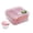 Pink-M, variant on Portable 2 Layer Meal Container Practical Double Layer Lunch Box for Easy Separation of Meals and Snacks