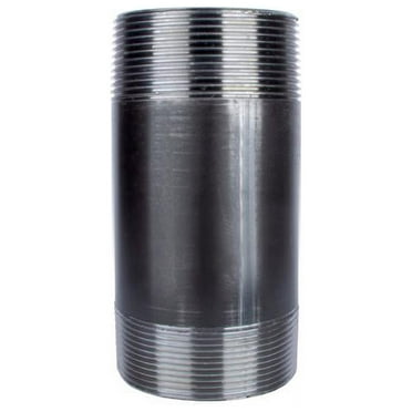 STZ Industries 2-1/2 in. MIP each X 2-1/2 in. D MIP Black Steel 4 in. L Nipple