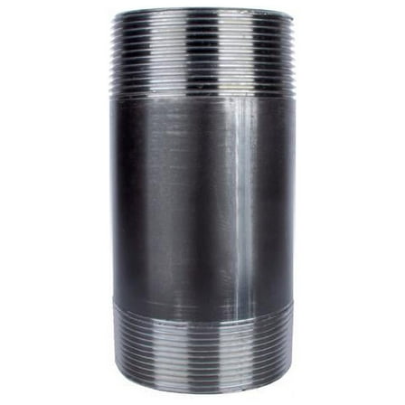 STZ Industries 4 in. MIP each X 4 in. D Black Steel 4 in. L Nipple