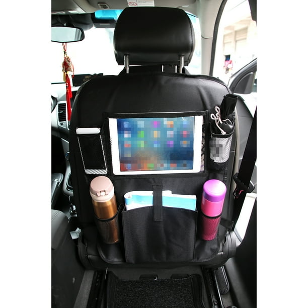 SUNSIOM Sac suspendu pour dossier de siège de voiture avec rangement pour  support d'écran tactile pour tablette 