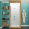 thumbnail image 4 of ANZZI Frameless Glass Shower Door Lancer Series, Semi-Hinged 72 in. H x 23.4 in. W Brushed Nickel, 4 of 11
