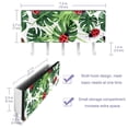 thumbnail image 3 of PhooArto Key Holder for Wall Decorative with 5 Key Hooks, Cute Ladybugs Palm Leaf Pattern Holders Wall Mount Organizer with Mail Key Rack, Self Adhesive, 3 of 7