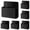 Black*5, variant on Black Magnetic Storage Cups Pack of 3, Chalk & Marker Holders with Strong Magnet, Wall-Mounted Organizer for Fridge, Whiteboard & Locker, Versatile for Pens, Erasers and Small Tools