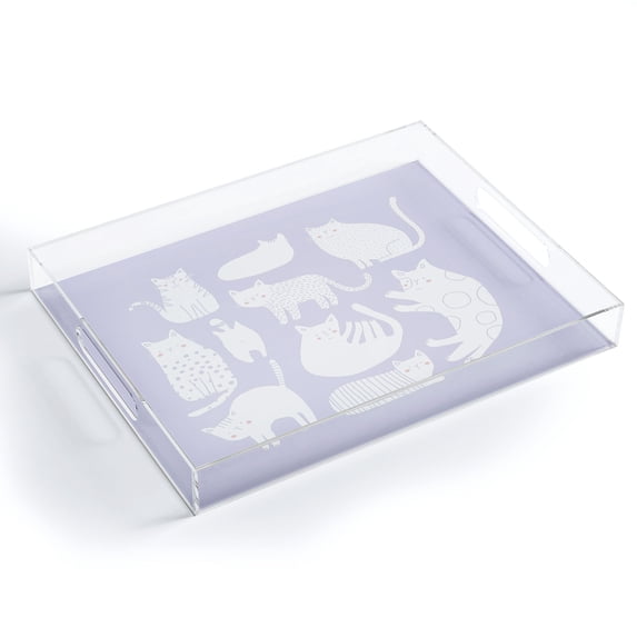 Society6 Purrfect Day by Alice Rebecca Potter Acrylic Tray