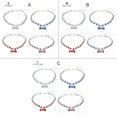 thumbnail image 3 of ZLight Pack of 4 Pets Rhinestone Collars Pendant Jewellery Necklaces Decoration Choker Accessory for Christmas Holiday Party M 1Set, 3 of 6