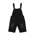 thumbnail image 2 of Douhoow Men Suspender Pants Denim Jeaans Slim Destroyed Pockets Adjustable Straps Overalls S-2XL, 2 of 7