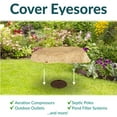 thumbnail image 3 of Sunnydaze Flat 3.5" Sand Polyresin Faux Landscape Rock Cover with Metal Stakes, 3 of 16