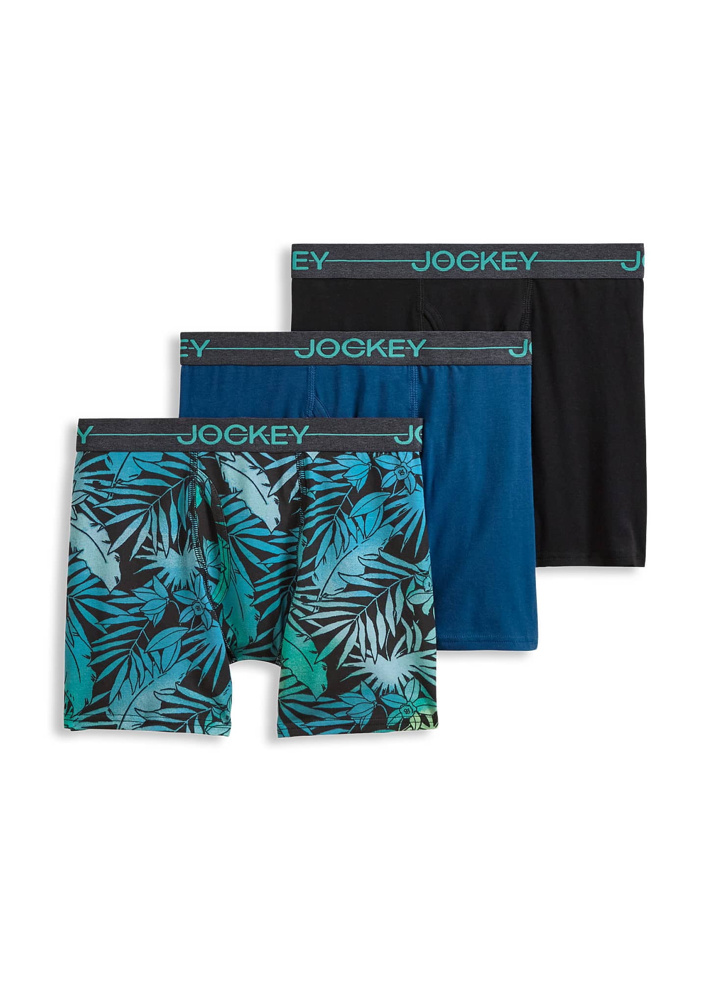 Jockey Boxeur-Brief Extensible en Coton pour Garçons - Lot de 3