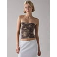 thumbnail image 5 of Womens Tube Tops Strapless Bandeau Tops Slim Fit Summer Going Out Tank Tops Snake Pattern XS, 5 of 8
