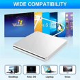 thumbnail image 5 of USB External CD/DVD Drive Type C Portable Drive-Free CD Players for Laptop PC Windows, 5 of 5