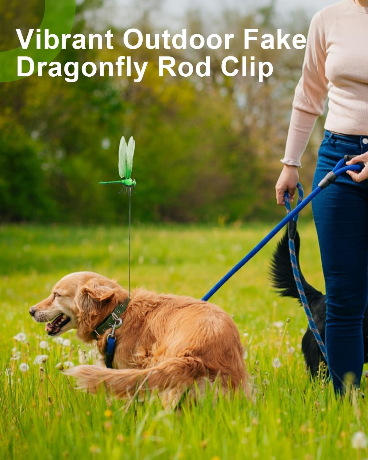 40 PCS Dragonfly Clips for Bugs Repellent Outdoor, 3D Artificial Dragonfly Garden Stakes Decor, Dragonfly Clips to Keep Bugs Away Yard Patio Hat Golf (4 Color Set)