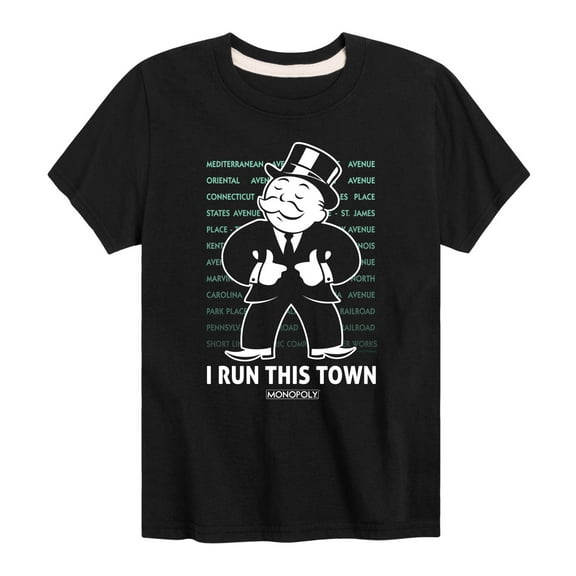 Monopoly - I Run This Town - Toddler Short Sleeve Graphic T-Shirt