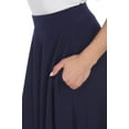 thumbnail image 3 of White Mark Women's Mid Length Fit and Flare Skirt, 3 of 5