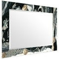 thumbnail image 5 of Empire Art Direct Ebony & Ivory Rectangular Beveled Mirror on Free Floating Printed Tempered Art Glass, 40" x 30" x 0.4" each, Ready to Hang, 5 of 10