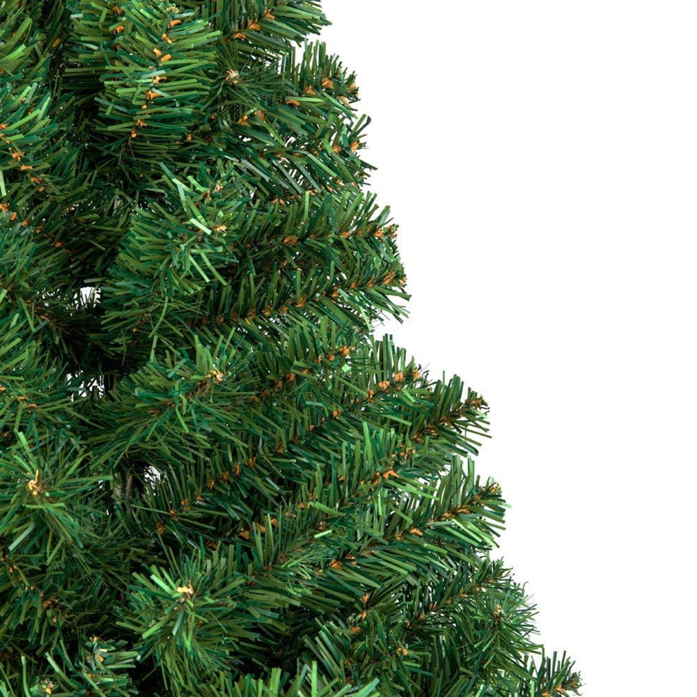Kadyn Artificial Slim Christmas Tree, 5.5ft Artificial Pencil Slim Christmas Tree with Includes Metal Stand, Green