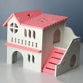 thumbnail image 4 of QUSENLON Hamster House Small Animal Hideout Plastic Villa Chew Toy for Guinea Pig Gerbil, 4 of 11