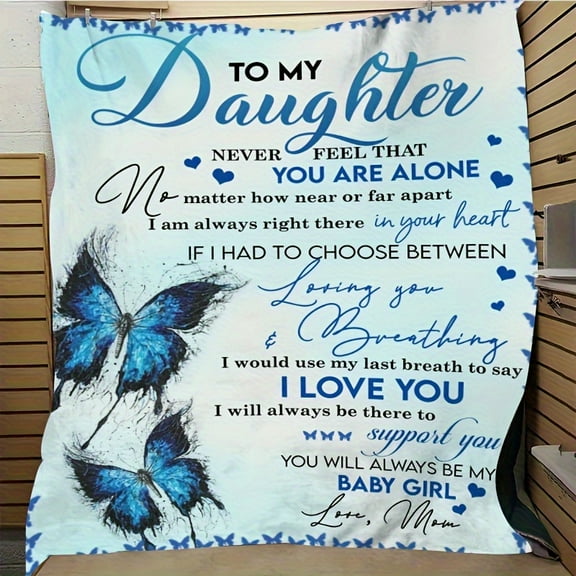 [Cozy Vintage-Style Flannel] Soft & Warm Vintage-Style Flannel Throw Blanket - Cozy for Couch, Bed, Office, and Travel - Perfect Gift for Daughter from Mom