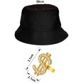thumbnail image 5 of Kit de disfraz de Hip Hop de los años 80 y 90, accesorios de rapero, sombrero de cubo, gafas de sol, anillo de cadena dorada, traje para hombres y mujeres, 5 of 5