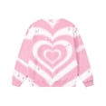 thumbnail image 7 of LOINRODI Girls Graphic Pullover Sweatshirt, Relaxed Fit Long Sleeve Stretchy Crewneck Cute Printed Fall Transition Outfits Pink Size 7-8, 7 of 7