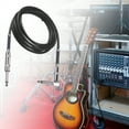 thumbnail image 2 of Opolski Audio Cable Professional 6.35mm Plug Straight to Right Angle Instrument Cord for Electric Guitar, 2 of 9