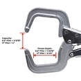 thumbnail image 2 of Strong hand Tools PR115S Locking C-Clamps with Swivel Tip, 11-Inch, 2 of 6