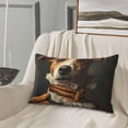thumbnail image 5 of Salouo Modern Cute Dog Print Print Pillow Case Cover,Wrinkle-Free Bed Pillow Cover Pack of 1 Home Decor Fade-Resistant and Stain-Resistant ,Pillows Not Included -16"x24", 5 of 8