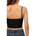 thumbnail image 3 of Women's Spandex Halter Camisole Crop Top Spaghetti Strap Adjustable Tank Top, 3 of 7