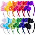 thumbnail image 1 of Diademas con lazo para niñas SIQUK Boutique Grosgrain Ribbon x12, 1 of 7