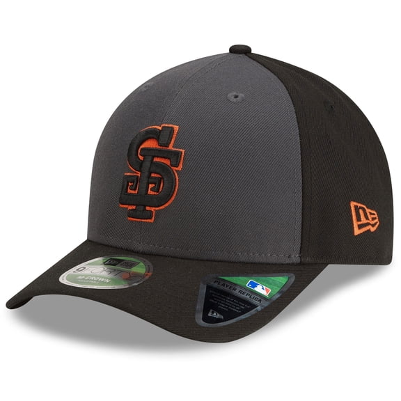 Men's New Era  Gray/Black San Francisco Giants Player Replica Alternate 9FORTY M-Crown Adjustable Hat