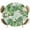 Beige, variant on Tropical Palm Leaves Round Tablecloth 36-44 Inch Round Fitted Table Cloth with Elastic Edge, Green Monstera Leaf Plants Summer Beige Waterproof Table Cover Protector for Outdoor Picnic Party Dining