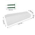 thumbnail image 3 of 2 Pcs Gutter Splash Block, Downspout Splash Guard Extender with Fixing Screws, 16.3x2.0in, Brown Bent Style, Diverter Attachment, Downspout Drainage Solution, 3 of 7