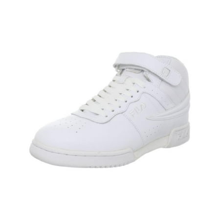 Fila F-13V Leather/Synthetic Men's Hi Top Shoes Triple-White 1vf059lx-100