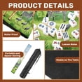 thumbnail image 6 of Mahjong Mat 31.5" x 31.5" Tropical forest wild mural jungle birds animal Non-Slip Noise Reduction American Mahjong Tiles Table Cover for Dominoes Poker Card Board Games Gift, 6 of 8