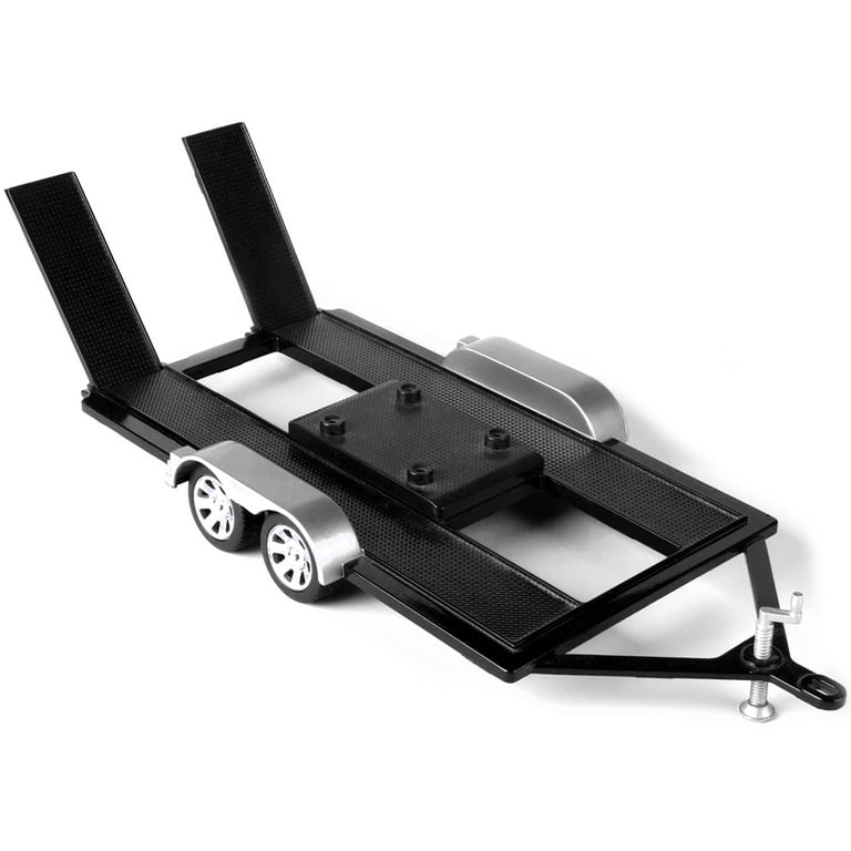 アーテル　カートレーラー　1:18 Motormax 1/18 Scale Diecast Model Toy Flatbed Car Trailer with